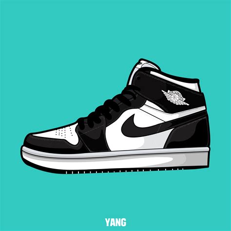 nike sneakers drawing